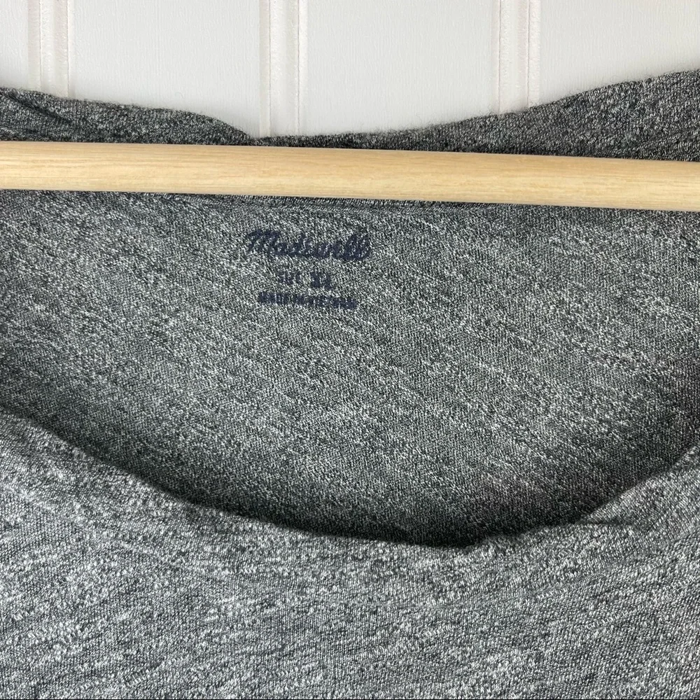 Madewell Whisper Cotton Gray Heathered Muscle Tank Top Size XL - Picture 6 of 10